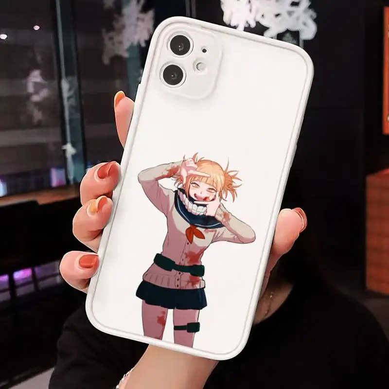 

My hero academia Himiko Toga Phone Cases matte transparent For iphone 7 8 11 12 plus mini x xs xr pro max cover