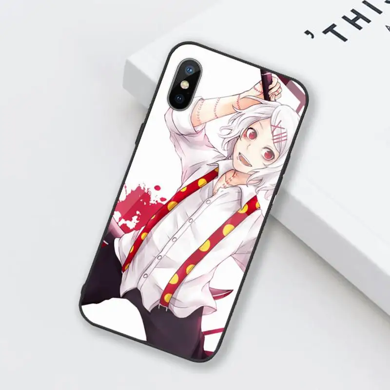 

Japanese Anime Juzo Suzuya Tokyo Ghouls Phone Case Tempered glass For iphone 6 6S 7 8 plus X XS XR 11 12 mini PRO MAX