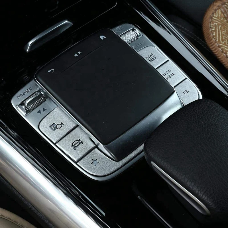 

Car Central Control Function Multimedia Button Sticker Cover Trim for Benz a B CLA GLB GLA Class W177 W247 Universal