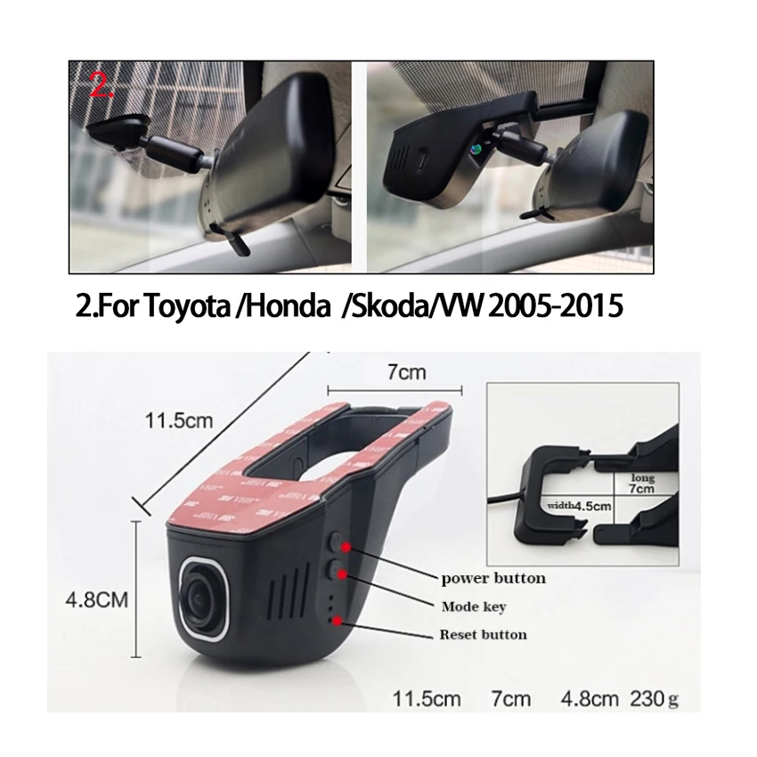 Автомобильный видеорегистратор с Wi-Fi для Toyota CHR Yize 2018 2019-2022 высокое качество