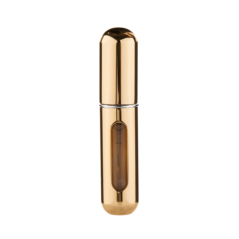 5ml shiny gold 5 мл 8 мл многоразовый мини флакон-спрей для духов Алюминиевый распылитель портативный дорожный косметический контейнер флакон для духов - Цвет: 5ml shiny gold