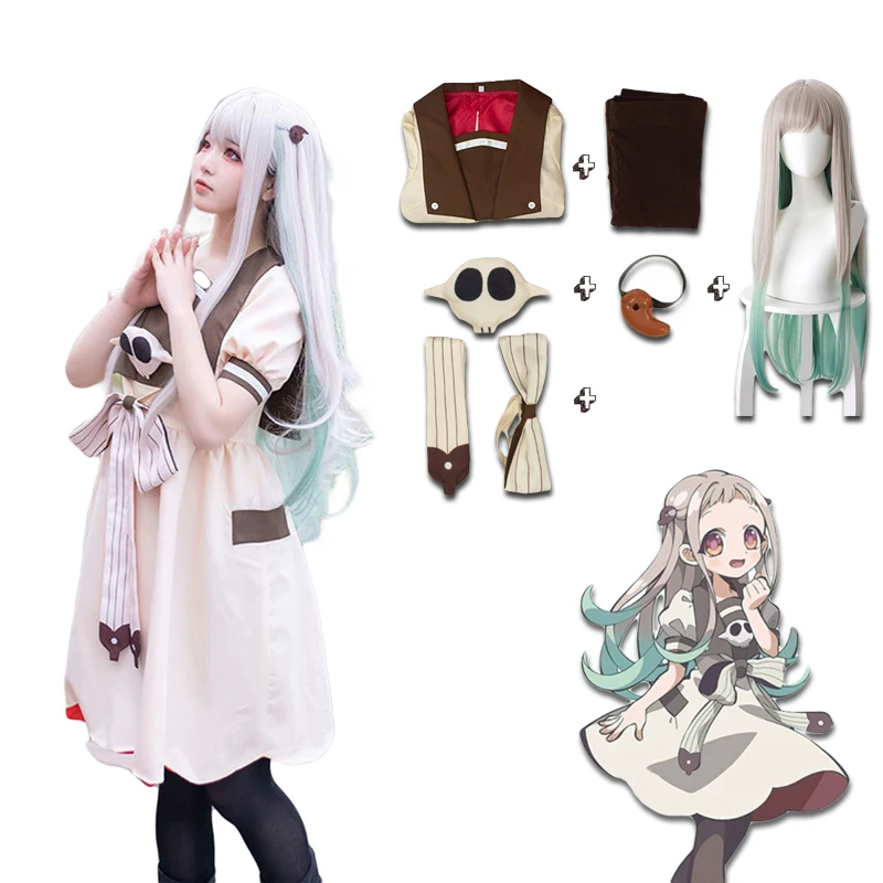 

Nene Yashiro Cosplay Toilet Bound Hanako Kun Anime Costumes Halloween Costumes For Women Lolita Dresses Wig Carnival Fest Party