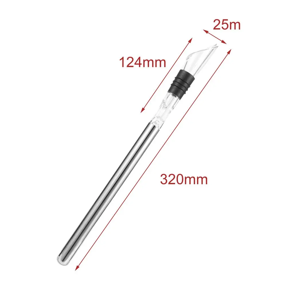 

Stylish Arrival Rushed Ice Bucket Stainless Steel Barware Wine Pourer With Chill Rod Bottle Coolers Chiller Stick Spout Aerator