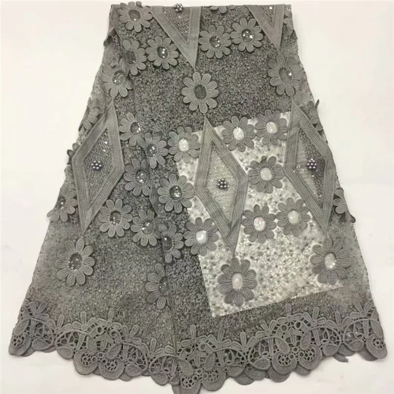 Персиковый 2019 высокое качество нигерийский тюль с блестками кружевная ткань