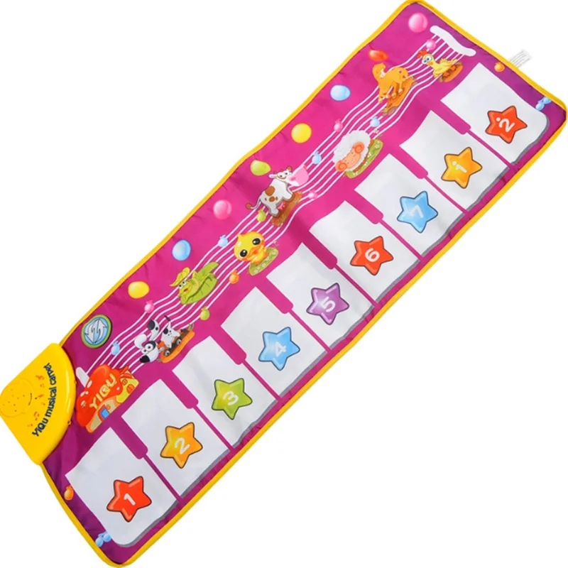 Детские музыкальные игровой коврик для детей ползать пианино