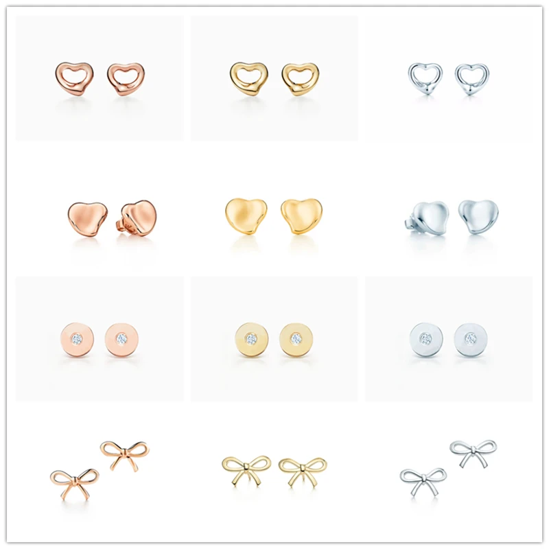 Оригинальные 100% Стерлинговое Серебро S925 пробы с открытым сердцем в форме сердца