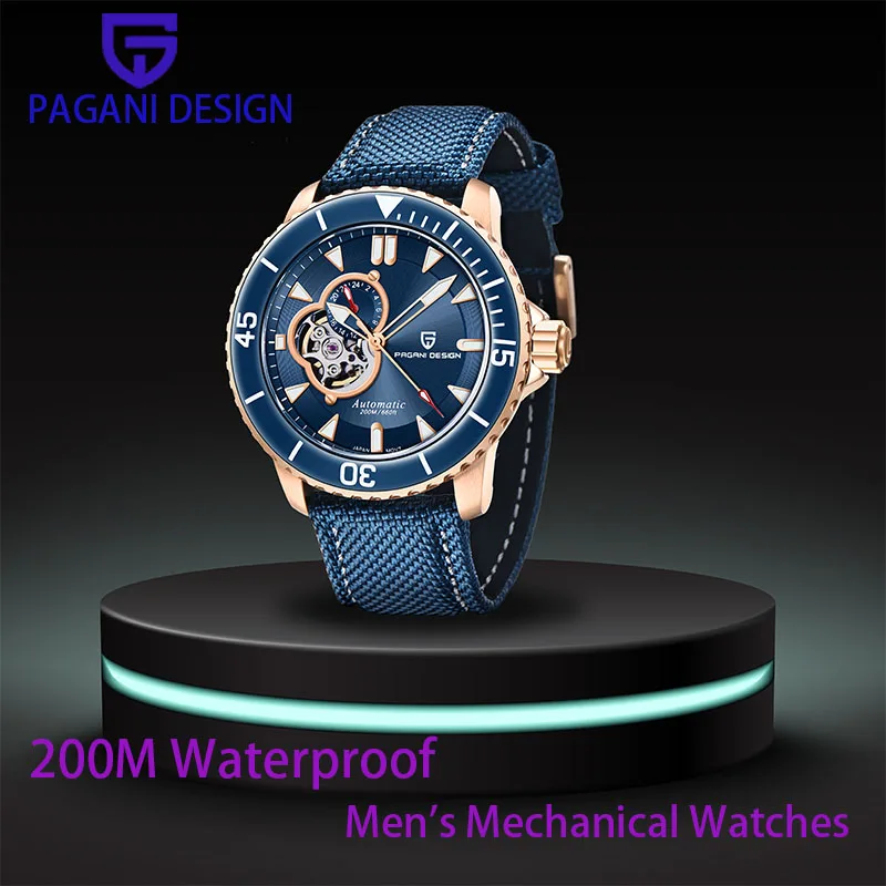 

PAGANI DESIGN Men Watch 200M Diver Sports Mechanical Watch NH39 Luxury Sapphire Crystal Stainless Steel Automatic Watch For Men