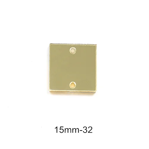 15mm-P32 50 шт. акриловое зеркало пришивные стразы акриловые Пришивные зеркала нерегулярные шампанское пришивные камни аксессуары для платья F0021 - Цвет: 15mm-P32