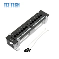 network tool kit 12 port cat6 patch panel rj45 networking wall mount rack with surface wall mount bracket