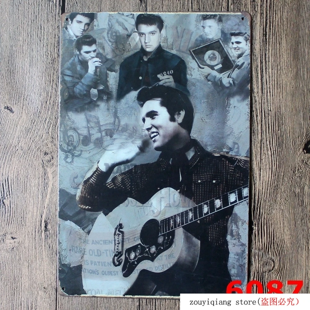 Elvis Presley! Винтажные жестяные вывески для гаража в стиле ретро 20*30 см металлический