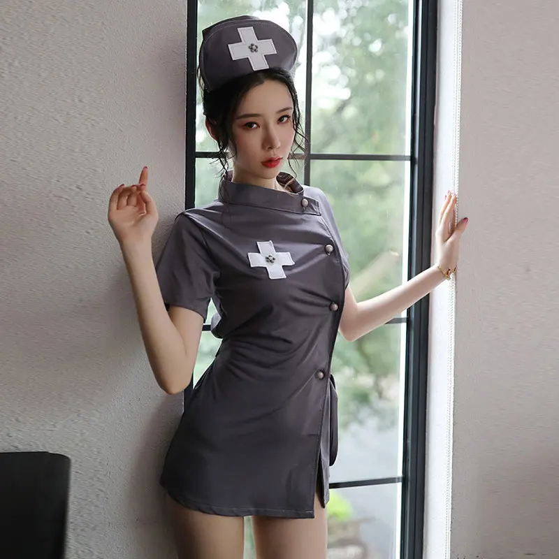 

Women's Lingerie with Hat Japanese Style Cosplay Costume Role Play Sets Nurse Female Doctor Uniform Secrets Suits NShopp