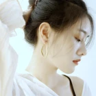 Европейские и американские модные двойные серьги-кольца в форме сердца из нержавеющей стали для женщин, Золотая шпилька, серьги-кольца, ювелирные изделия 2021