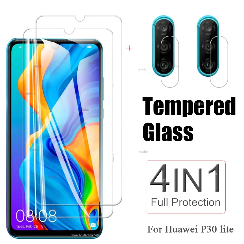 

Закаленное защитное стекло для Huawei P30 Lite, Защита экрана для Huawei p30 lite 6,15 дюйма, объектив камеры, мягкое стекло, чехол для телефона