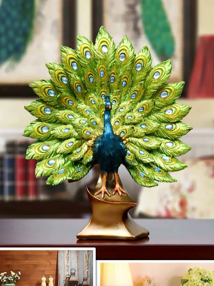 Скандинавская Фигурка павлина вазы украшения поделки декор для гостиной вход
