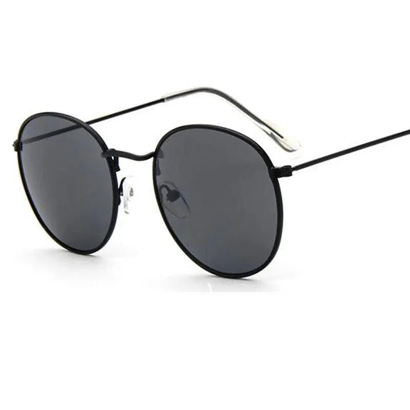 Маленькие Круглые Солнцезащитные очки женские винтажные черные солнцезащитные