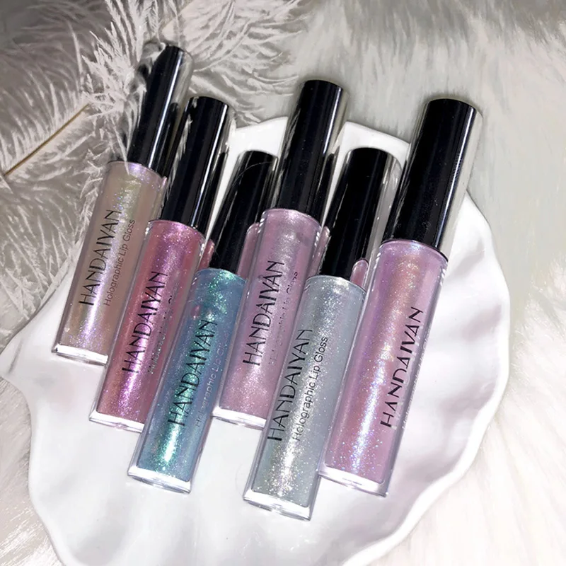 3 мл! Бесплатная доставка! Блестящие жидкость для губ голографическая