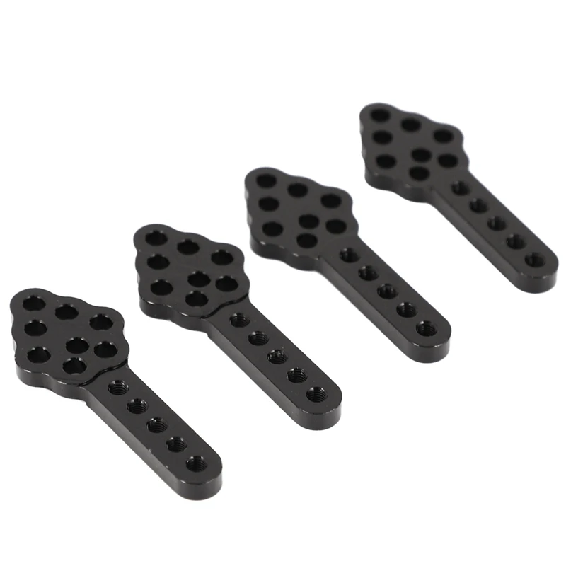 

8Pcs CNC Shock Absorber Mount Adjust Height Angle Stand for RC Crawler Car Axial SCX10 90046 D90 D110,Black & Grey