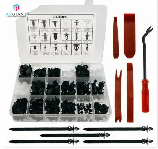 415 шт. Автомобильная Пряжка крепежные зажимы для бампера автомобиля заклепки