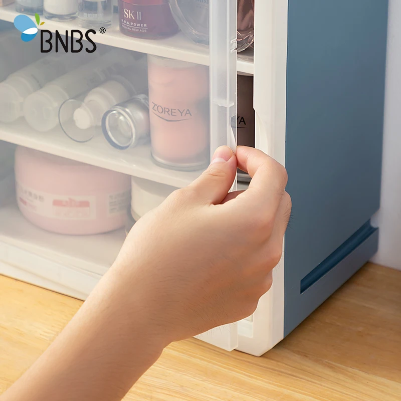 BNBS коробка для хранения ювелирных изделий Органайзер для косметики канцелярские пластиковые коробки чехол для таблеток Настольный контейнер для хранения косметики