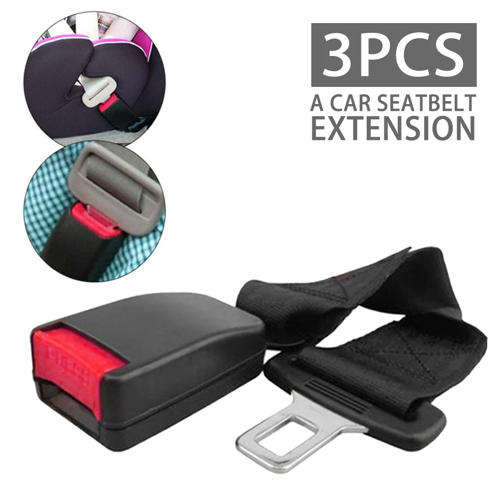 

Универсальный удлинитель ремня безопасности, 3 шт., стальная пряжка для ремня безопасности, для языка, зажим для автомобильного ремня безопа...
