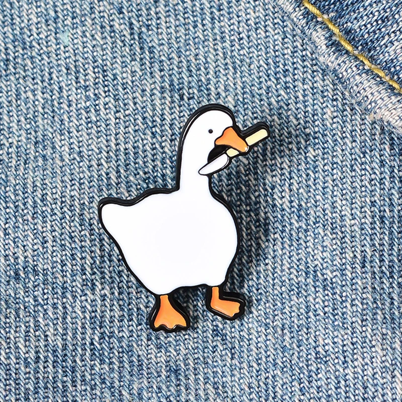 

Funny Cartoon Enamel Animal Brooch Pins Goose Brooches Badge Jewelry Suit Shirt Collar Pins Brooches for Women Accessories