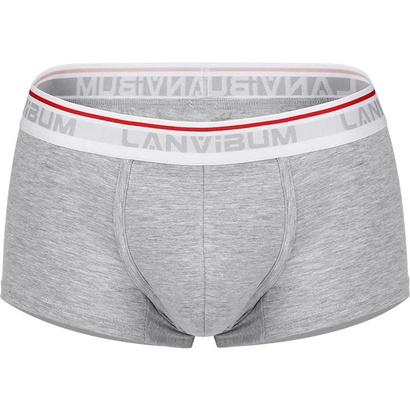 

Male Boxers Independent U Pocket Comfort Breath Soft Men Underwear Double Crotch Simple Cotton Fabric Moderation Elastic Panties