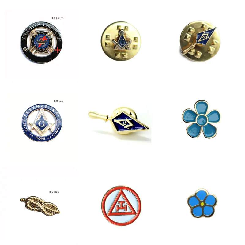 Масонские булавки для лацканов веточки акации акаша без забытия цветов рыцарей