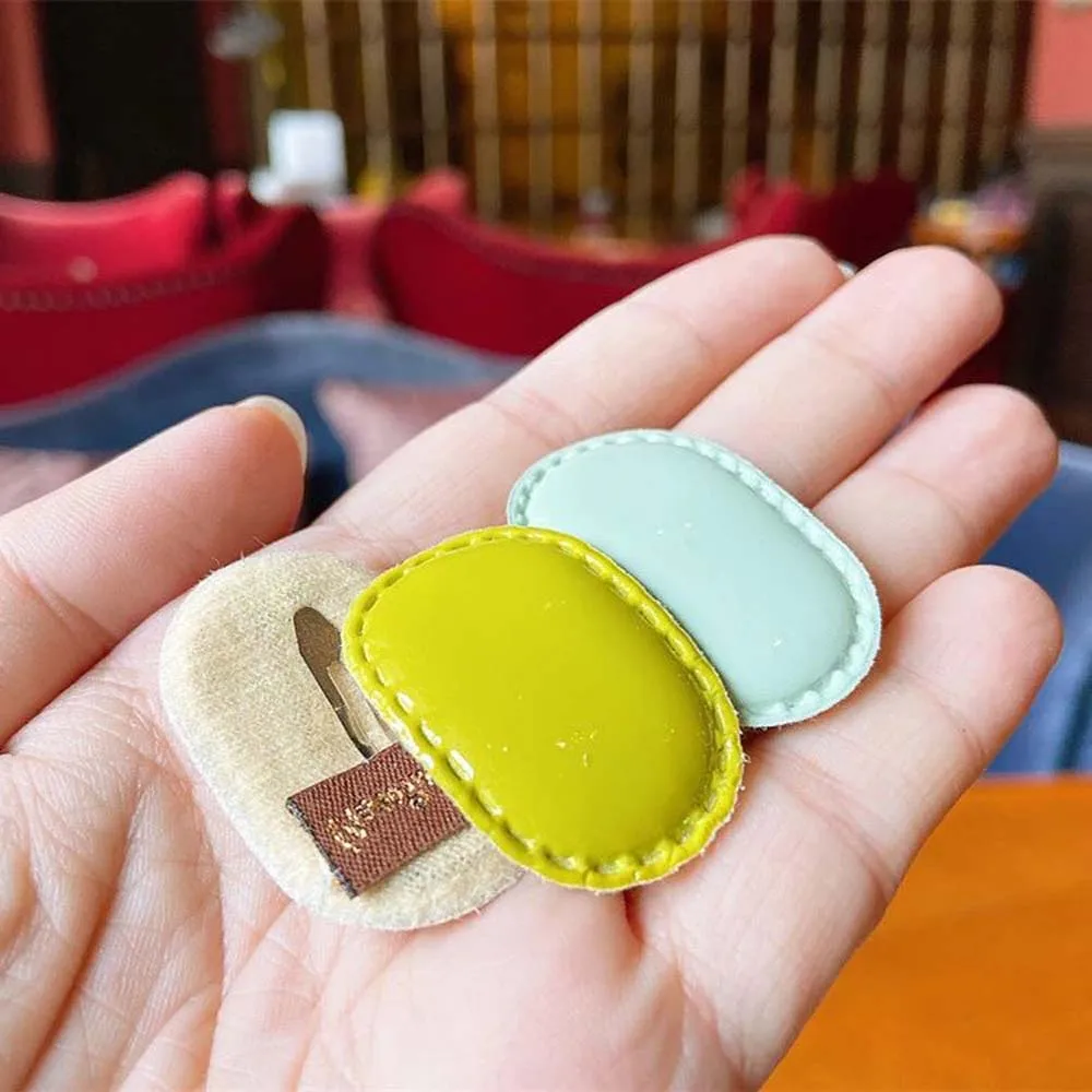 

Korean Children Smooth Hair Clips Baby Cute Leather Hair Clips Little Girl Hair Accessories