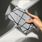 Клатч женский вечерний, с блестками, черныйзолотойсеребристый