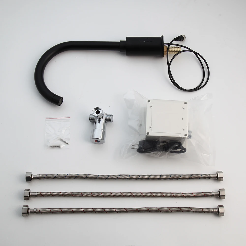 Хромированный смеситель для ванной KEMAIDI автоматический сенсорный кран комнаты