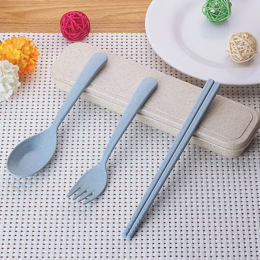 Творческие дети путешествия портативный посуда Подарочная коробка студента