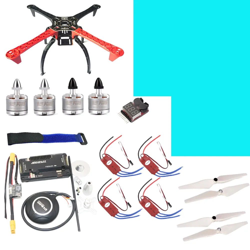 No I6 Transmitter F450 450 мм Квадрокоптер рамка Комплект с APM2.8 плата контроллера/7 м gps/30A Simonk esc/2212 920kv/Flysky TX для Rc квадрокоптера - Цвет: No I6 Transmitter