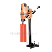 220v small desktop water drilling rig high power air conditioning concrete engineering beam hole stainless steel drilling engine