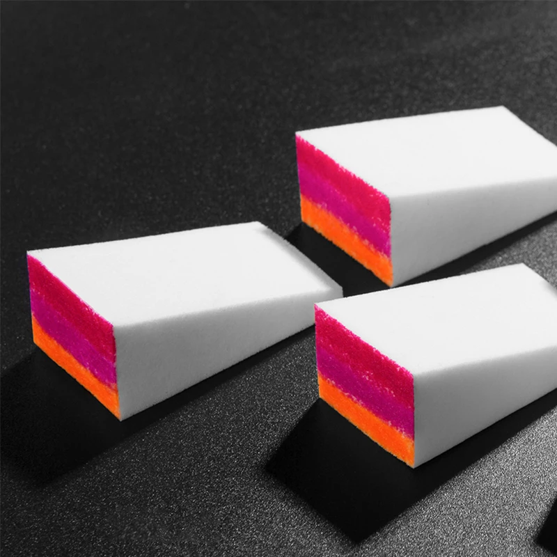 8 шт./компл. градиентные мягкие губки для дизайна ногтей цветного выцветания