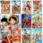 Аниме постер Luffy Ace на холсте с принтом по индивидуальному заказу, настенное украшение для комнаты в эстетике, рисунок для детской комнаты