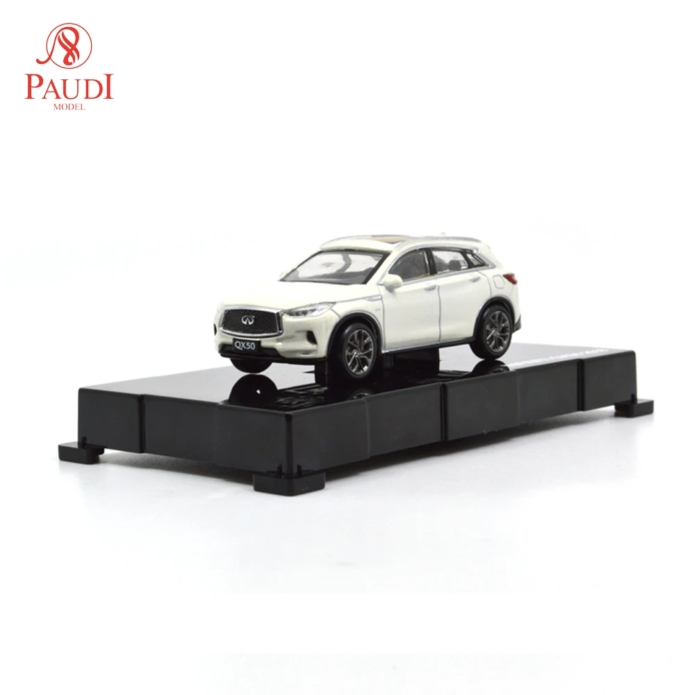 

Модель автомобиля Paudi, 1/64, 1:64, масштаб 1:64, Infiniti QX50, белая, 2018 литая под давлением, миниатюрная металлическая модель автомобиля, игрушки для мал...