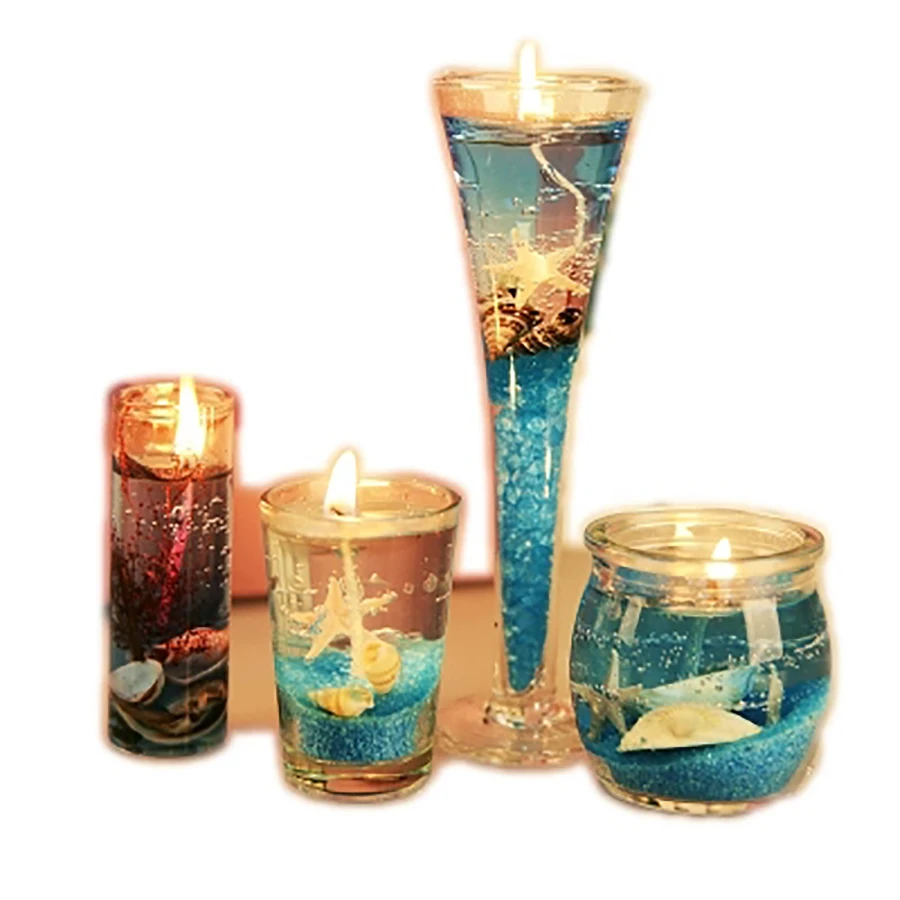 4 шт. романтические силиконовые желе креативные поддельные свечи воск деревянный