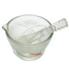 Стеклянная Ступка, ступка и пестик 90 мм, диаметр 9 см