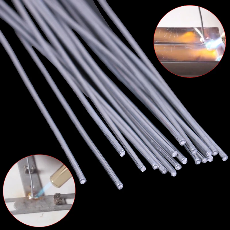 

500mm 330mm 10pcs Aluminum Welding Electrodes Flux Cored Low Temperature Brazing Wire Air Condition Repairing Welding Rods