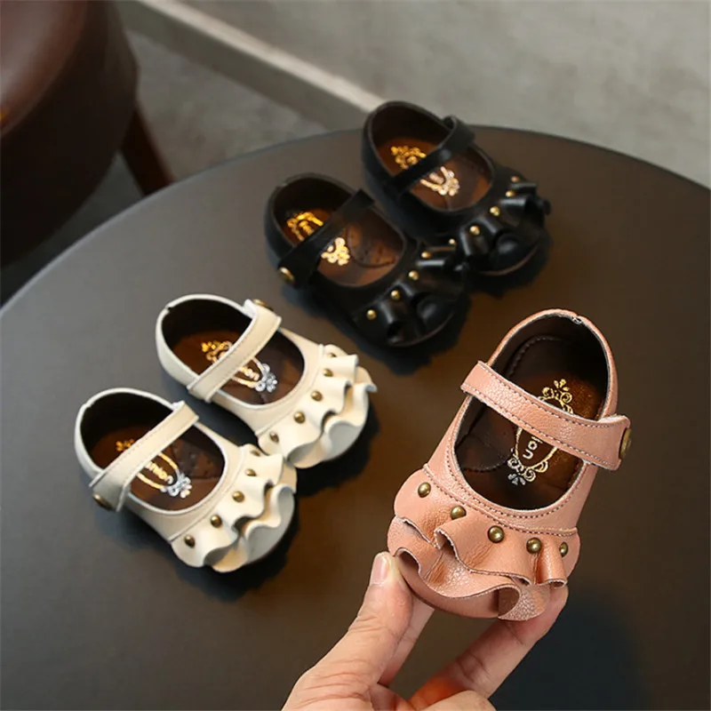 DIMI/обувь принцессы из мягкой кожи для новорожденных девочек детская обувь с