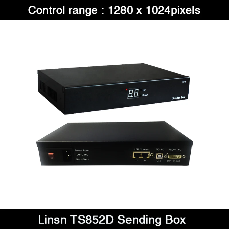 Linsn Synchronous Sending Box One Pack One Sending Card TS852D Full Color LED Display Control Panel External Sending Box