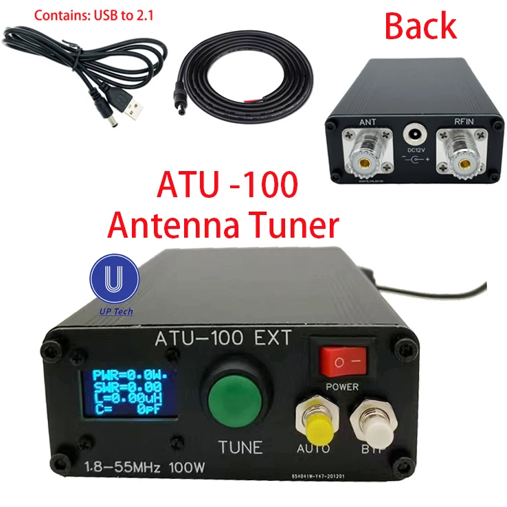ATU 100 atu100 машина 1 8 50 МГц ATU100mini автоматический тюнер антенны от N7DDC 7x7 3 2 прошивкой
