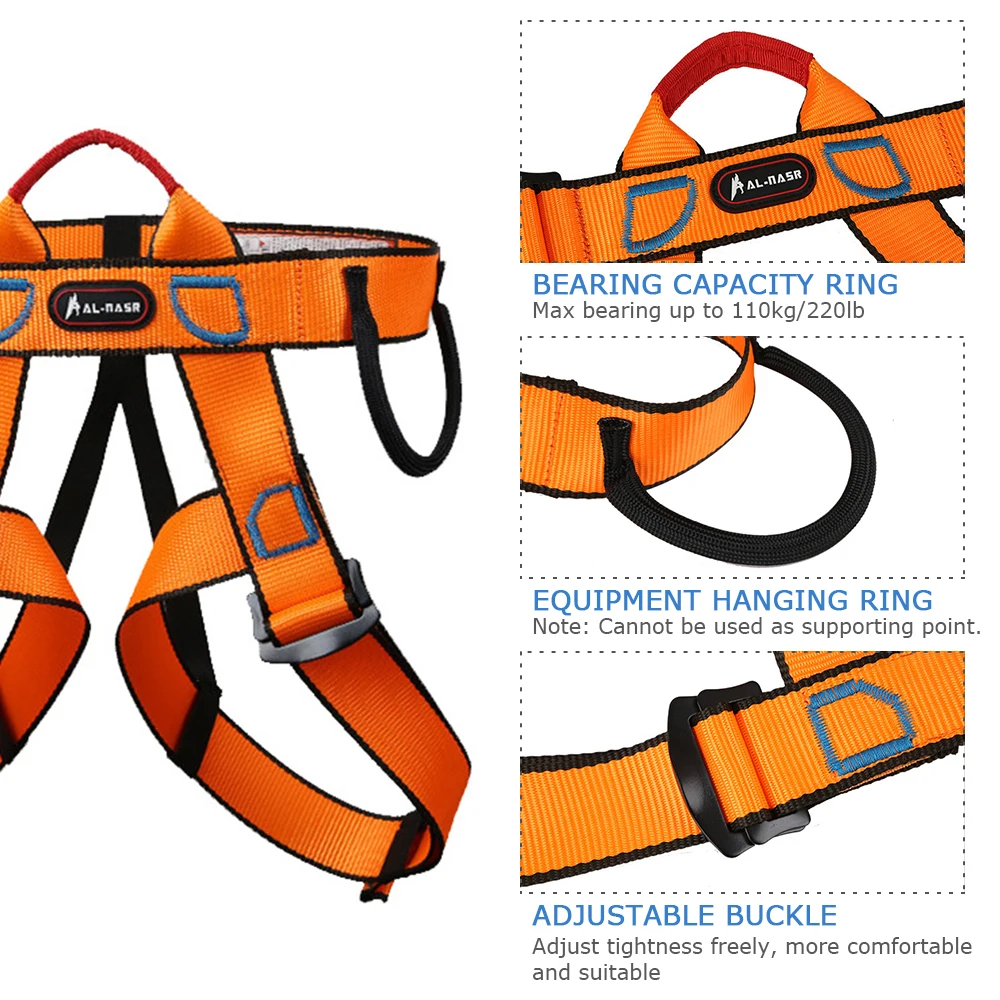 

Half-length Seat Belt Professional Thicken Strong Seat Safety Belt Emergency Rescue Rock Climbing Safety Belt