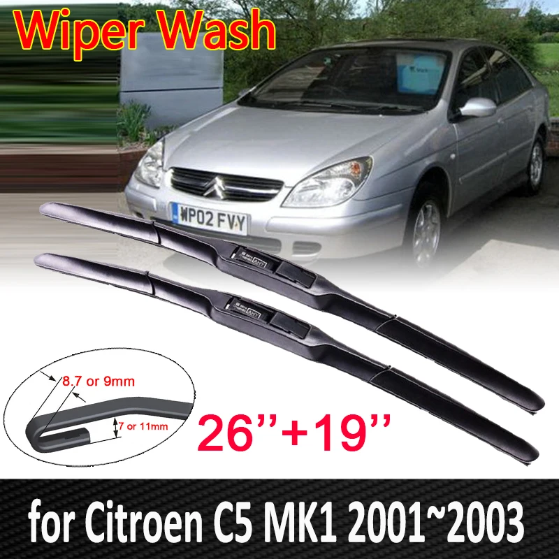 

Car Wiper Blade for Citroen C5 MK1 2001 2002 2003 Front Windshield Window Windscreen Wipers Blades 26"+19" Car Accessories