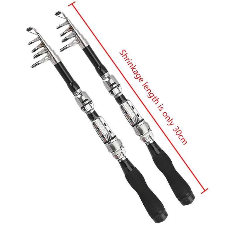 

Fishing Rod Pocket Pen Shape Portable Telescopic Fishing Pole for Travel Saltwater Freshwater Travel Fishing Set 1m 1.2m 1.5m