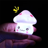 soft baby child mushroom night lamps for baby bedroom toilet study adults room decorative lamp cute novelty luminous toy gift
