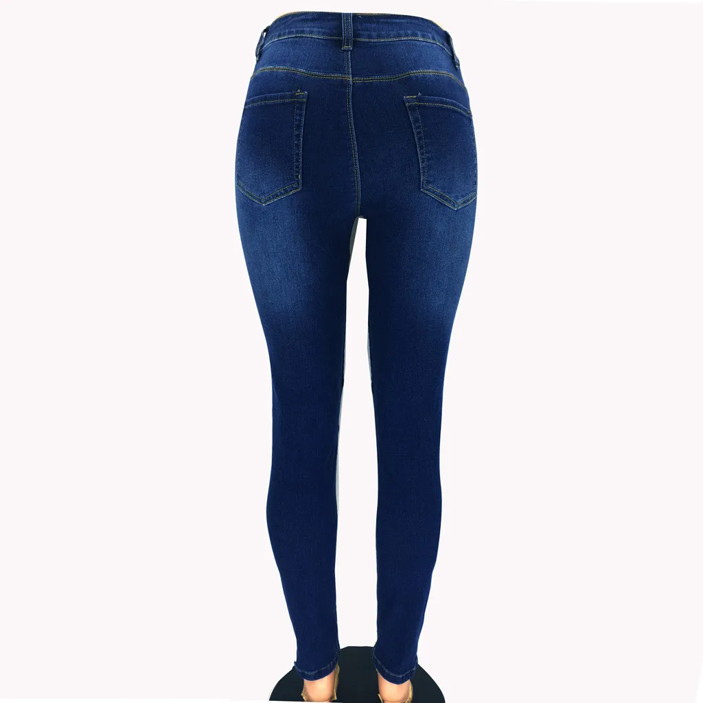 Женские облегающие леггинсы с высокой талией женские джинсы имитацией мамы
