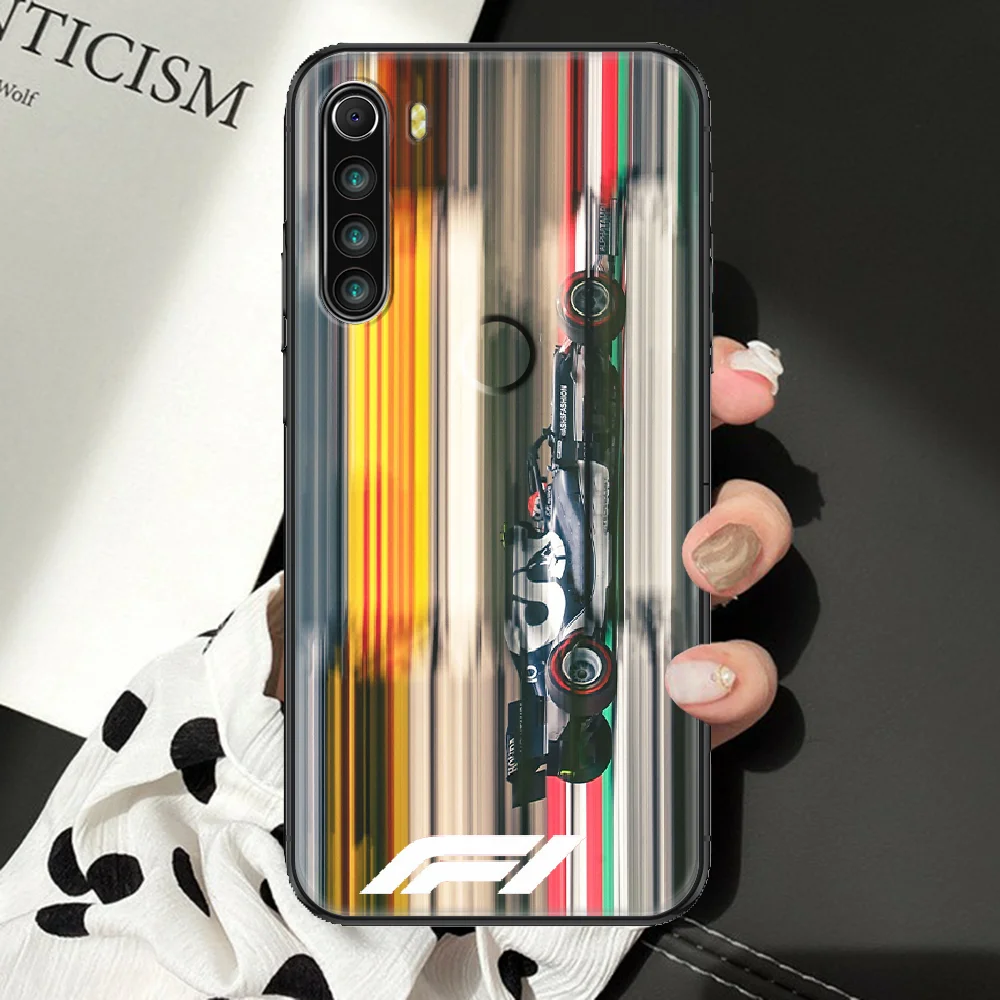 Formula 1 f1 Sport Car Phone Case For Xiaomi Redmi Note 7 8 9 10 7A 8T 9A 9T 9S 10S Pro black luxury waterproof tpu coque soft | Мобильные
