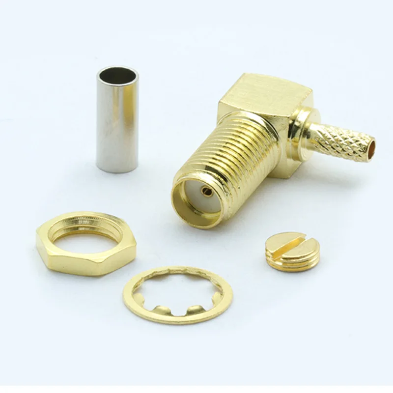 Разъем SMA для пайки RG316 RG178 с прямым углом поворота 10 шт./лот|adapter connector|l connectoradapter