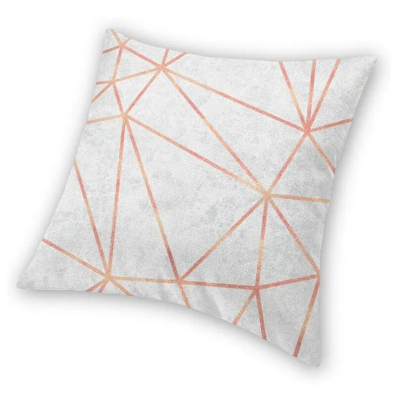Мраморные геометрические розовые золотые Дизайнерские Наволочки для подушек